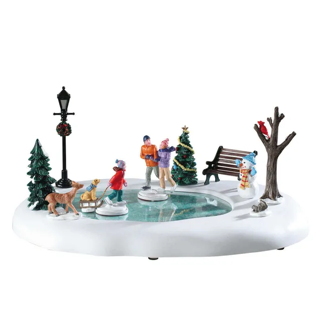 lemax-skating-with-the-family-figuren-set-eisl-ufer-familie image 1