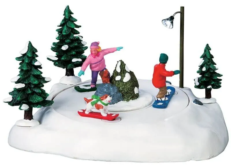 lemax-snowboarding-friends-miniatur-figuren-wintersport-szene image 1