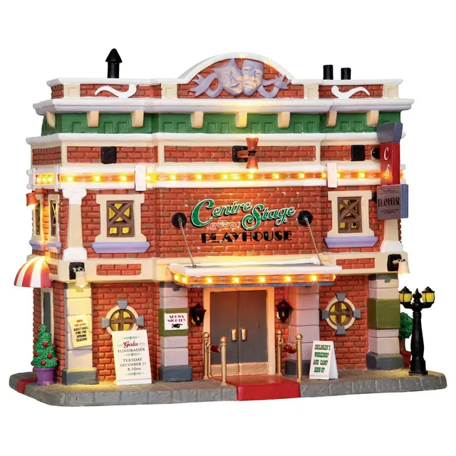 lemax-centre-stage-playhouse-beleuchtetes-miniatur-theaterhaus image 1