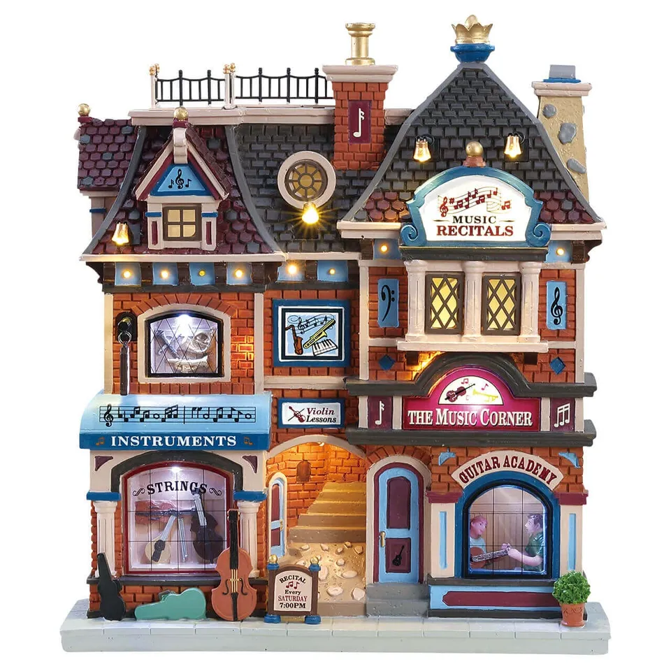 lemax-the-music-corner-beleuchtete-miniatur-szene-holidays-seasons image 1