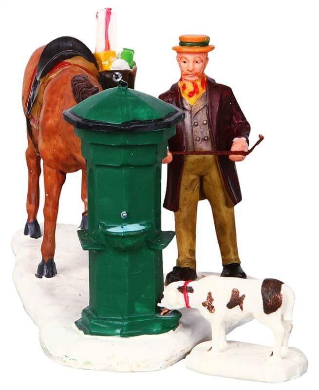 lemax-horse-trough-miniatur-zubeh-r-pferdetr-nke image 2