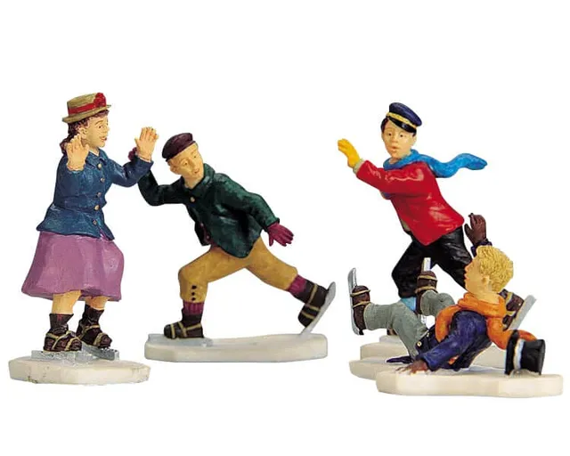 lemax-ice-skating-follies-figuren-set image 1