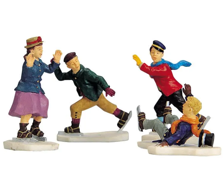 lemax-ice-skating-follies-figuren-set image 1