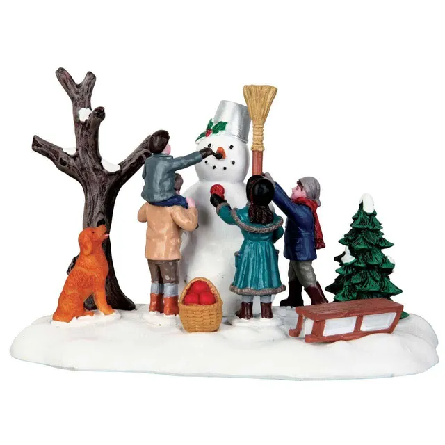 lemax-victorian-snowman-viktorianischer-schneemann-figur image 1