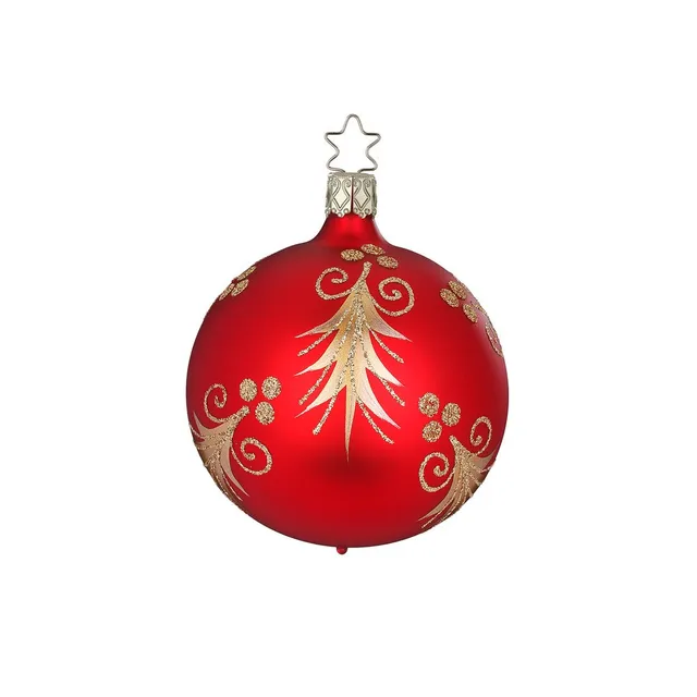 inge-glas-manufaktur-festliche-tanne-6-cm-christbaumkugel-mit-tannenmotiv image 1