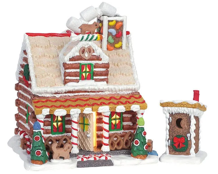 lemax-the-pretzel-cabin-sugar-n-spice-haus image 1