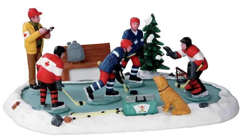 lemax-hockey-tryouts-miniatur-figur image 1