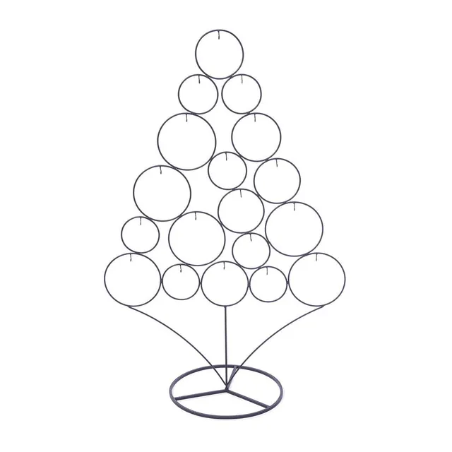 inge-glas-ornamentbaum-ringe-metall-anthrazit-95-cm image 1