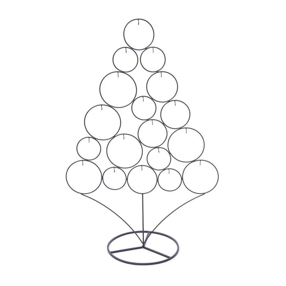 inge-glas-ornamentbaum-ringe-metall-anthrazit-95-cm image 1