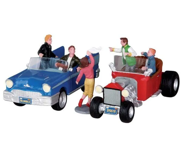 lemax-drag-race-miniaturfigur-action-szene image 1