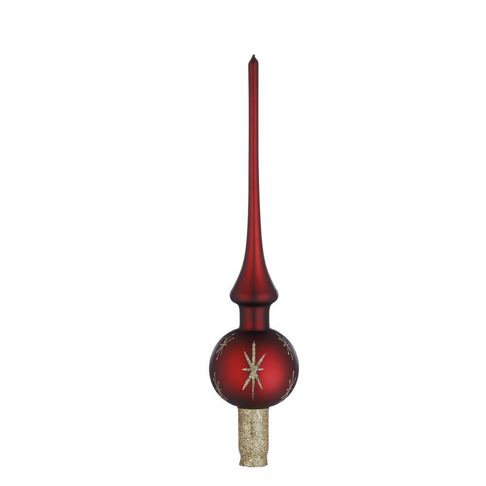 inge-glas-sternentanz-baumspitze-bordeaux-matt-30-cm image 1