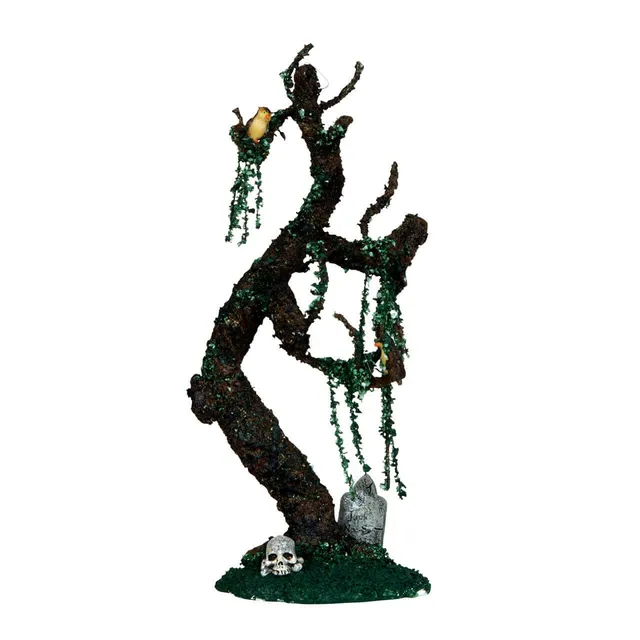 lemax-tombstone-tree-grusel-baum-friedhof-miniatur image 1