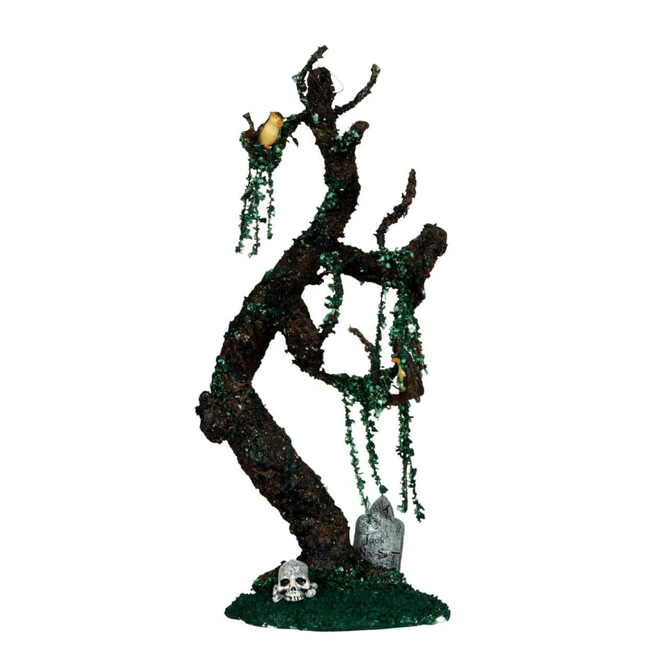 lemax-tombstone-tree-grusel-baum-friedhof-miniatur image 1