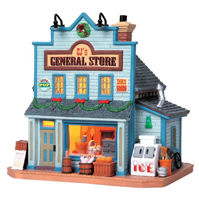 lemax-cj-s-general-store-beleuchtetes-weihnachtsdorf-kaufhaus image 1