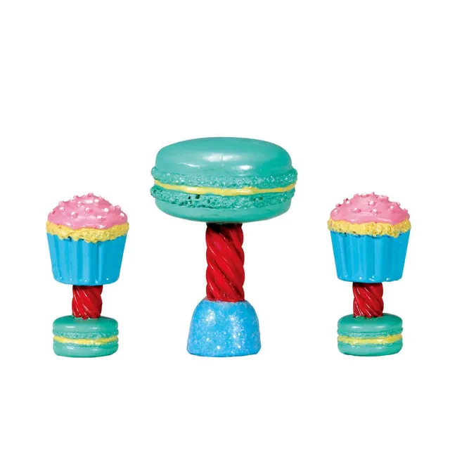 lemax-dessert-table-set-set-of-3-miniatur-kuchentisch image 1