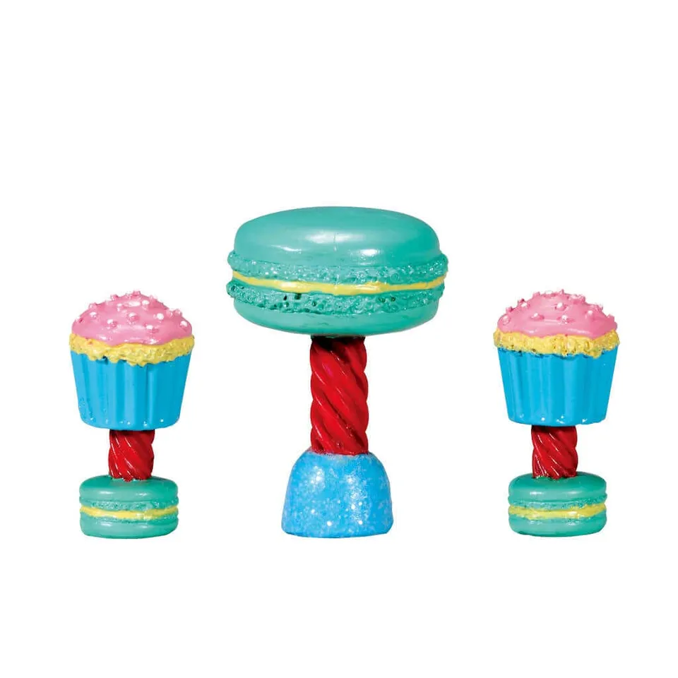lemax-dessert-table-set-set-of-3-miniatur-kuchentisch image 1