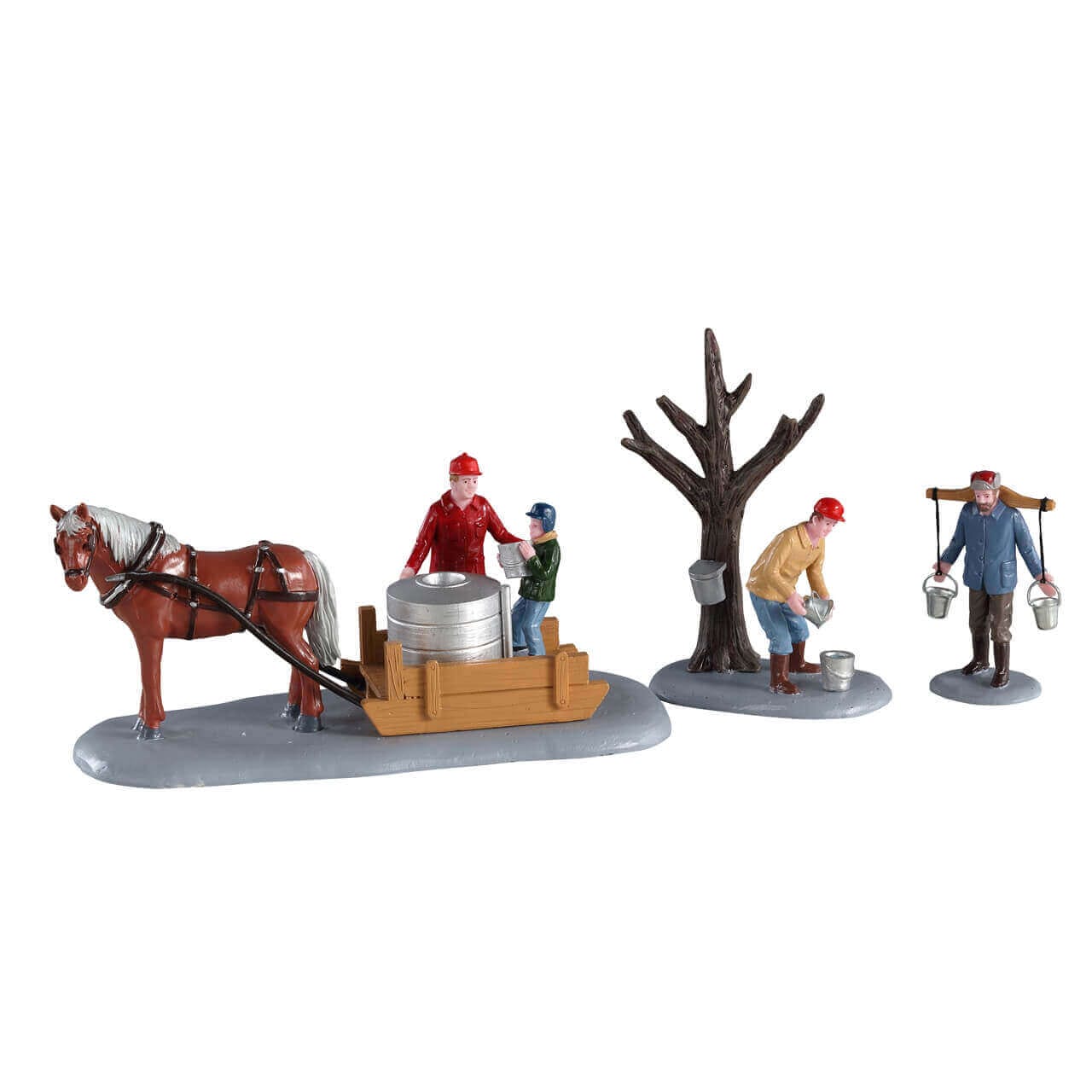 lemax-maple-syrup-season-miniatur-set-ahorn-ernte image 1