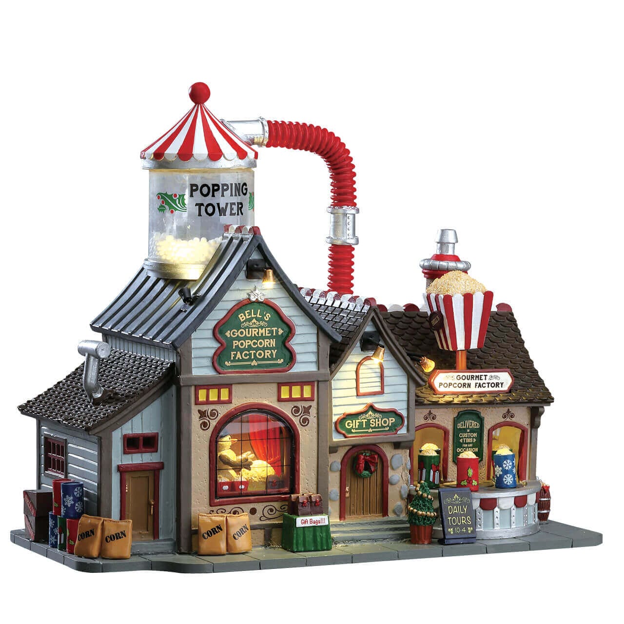 lemax-bell-s-gourmet-popcorn-factory-animiertes-miniatur-geb-ude image 1