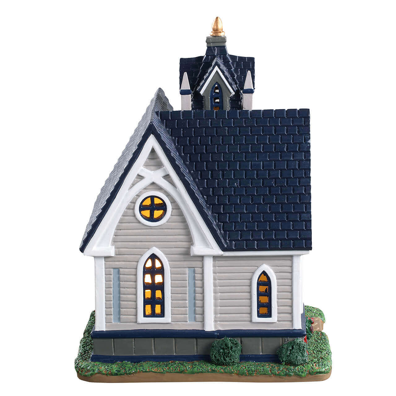 lemax-cedar-crest-fellowship-church-beleuchtete-weihnachtsdorf-kirche image 2