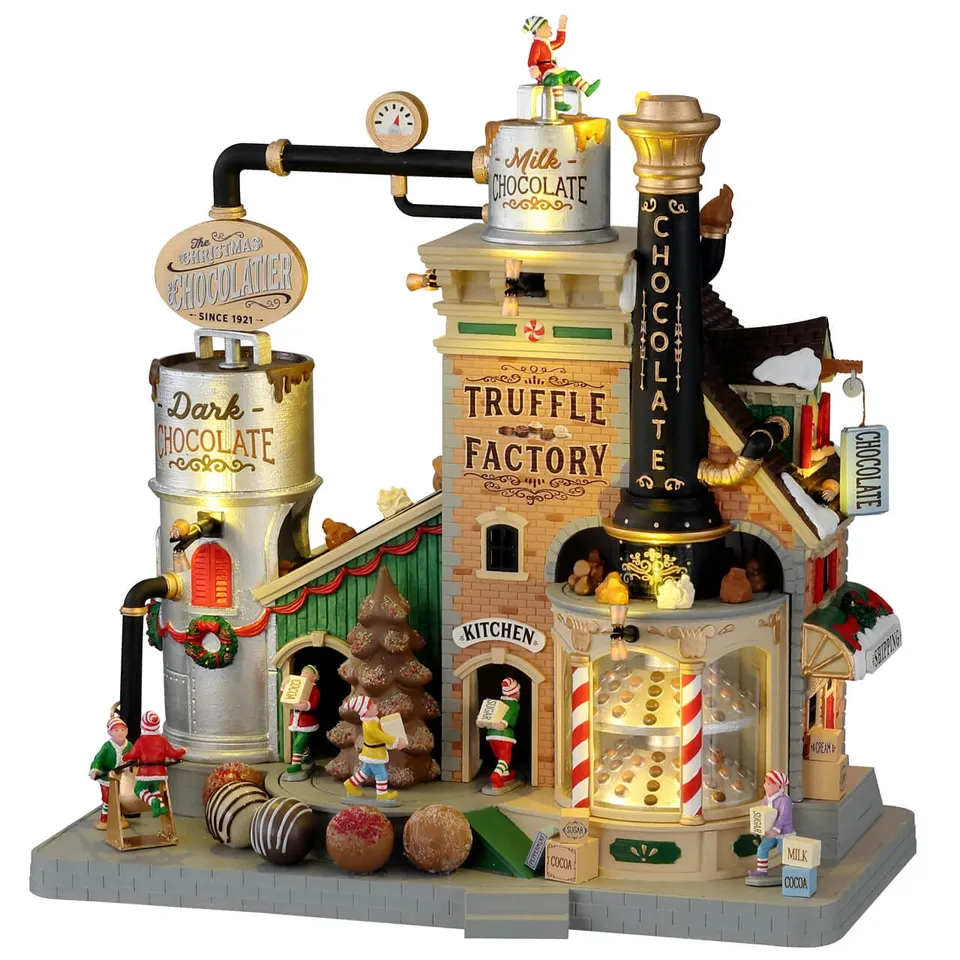 lemax-the-christmas-chocolatier-truffle-factory-bewegtes-weihnachtsdorf-geb-ude image 1