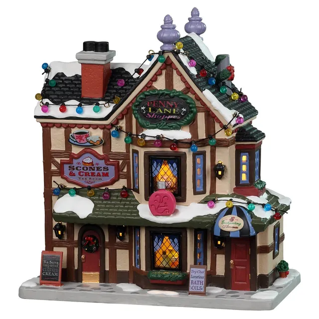 lemax-penny-lane-shoppes-caddington-beleuchtetes-haus image 1