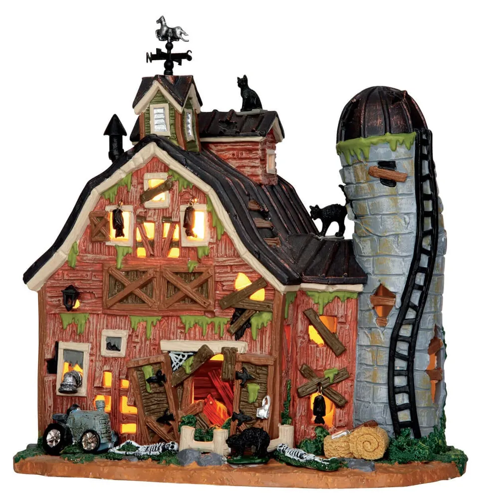 lemax-dilapidated-barn-verfallene-scheune-spooky-town image 1