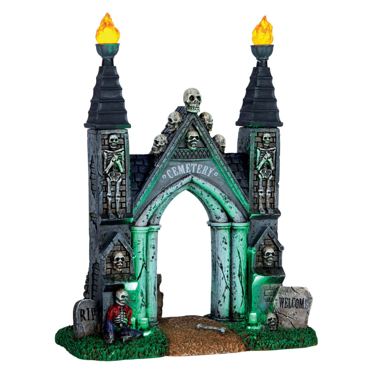 lemax-cemetery-gate-spooky-town-miniatur-accessoire image 1