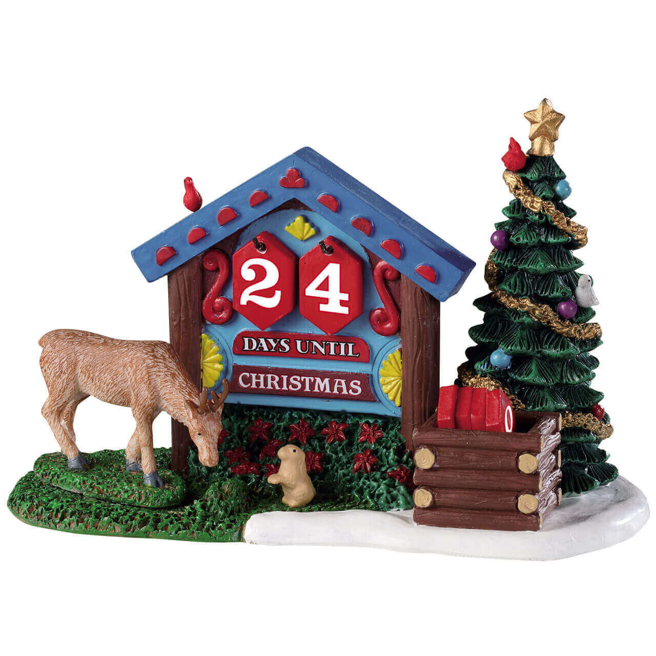 lemax-woodland-countdown-weihnachtsdorf-deko-adventszene image 1