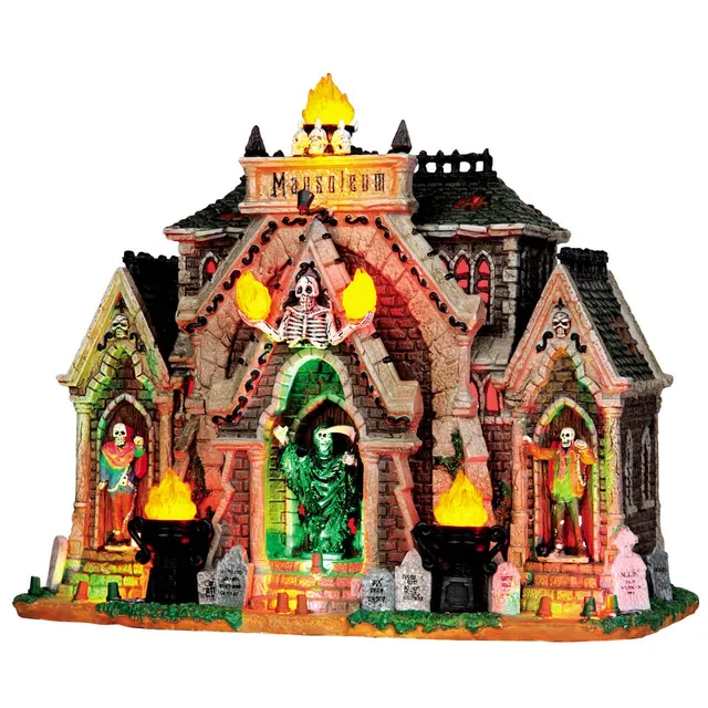 lemax-all-hallows-mausoleum-spooky-town-haus-mit-licht-und-sound image 1