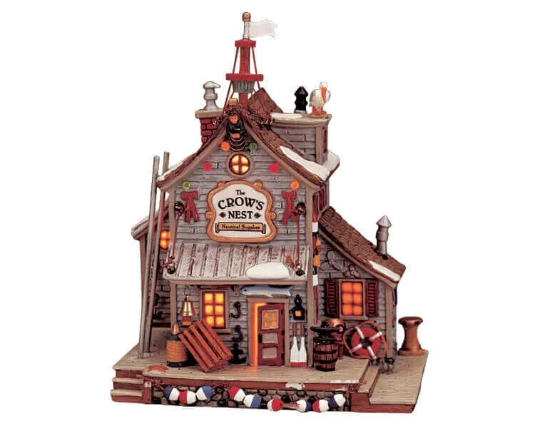 lemax-the-crow-s-nest-nautical-supplies-miniaturladen image 1