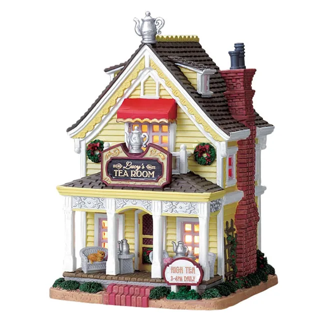 lemax-lucy-s-tea-room-miniaturhaus-weihnachtsdorf image 1