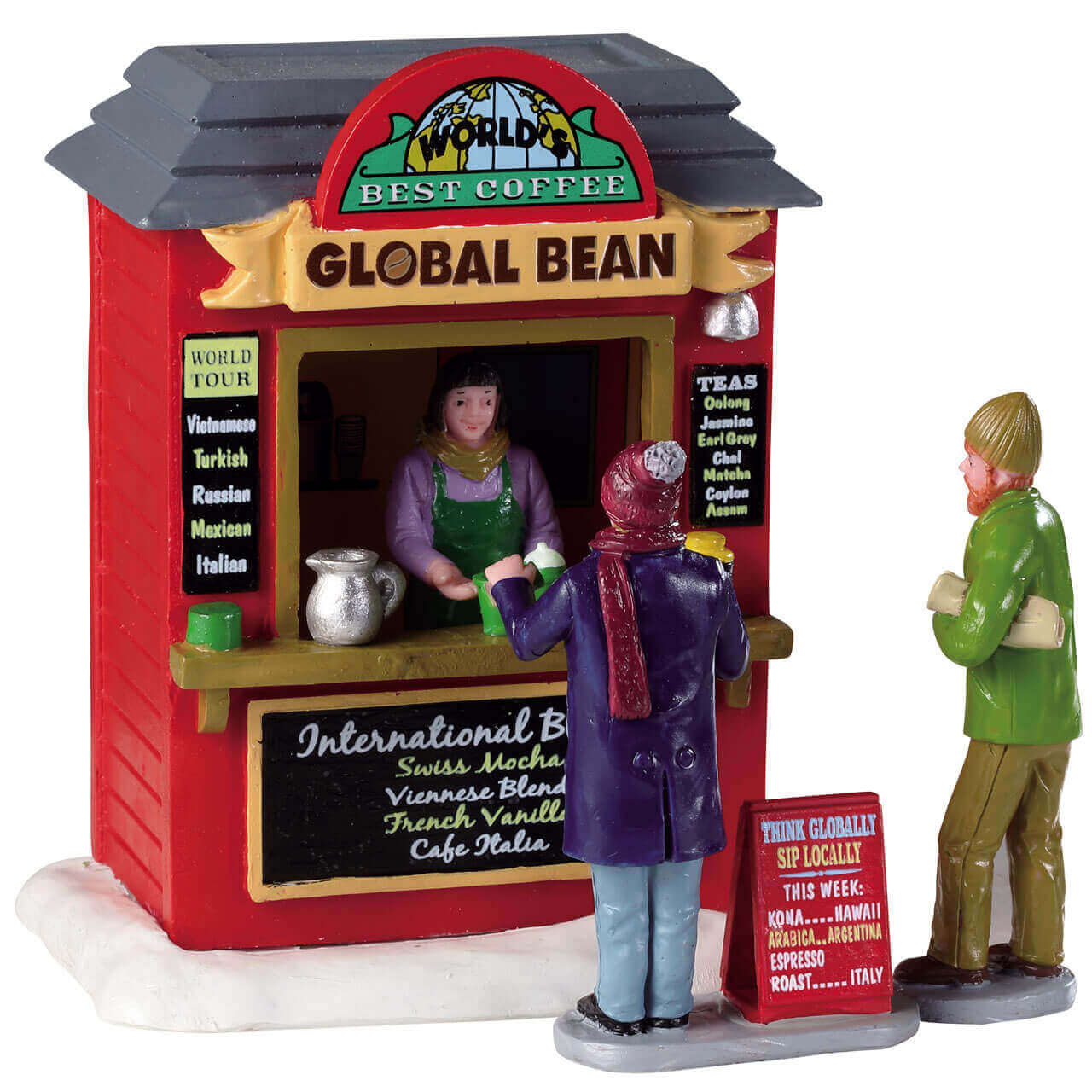 lemax-global-bean-coffee-kiosk-miniatur-kaffee-stand-winter image 1