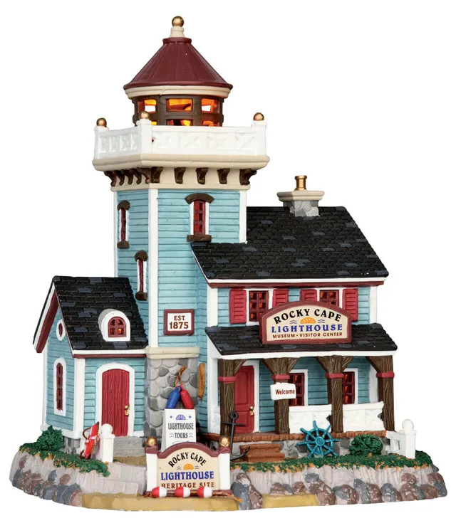 lemax-rocky-cape-historic-lighthouse-leuchtturm-miniaturhaus image 1