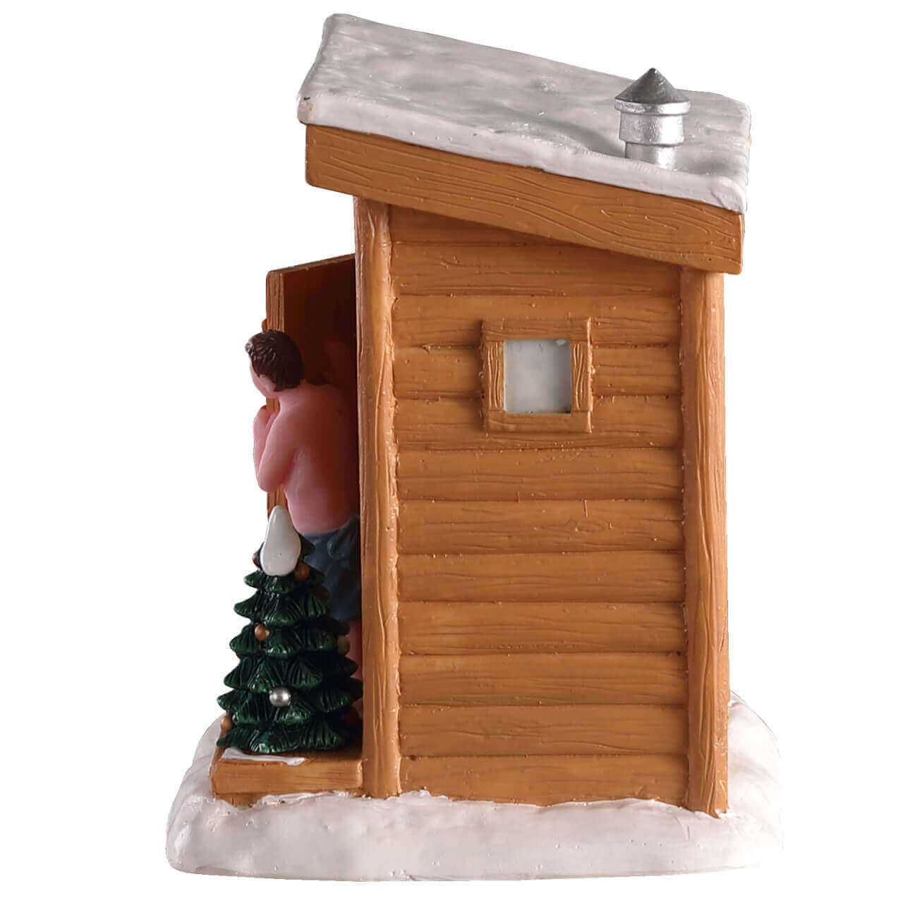 lemax-it-s-cold-out-there-miniaturszene-sauna-winterfigur image 3