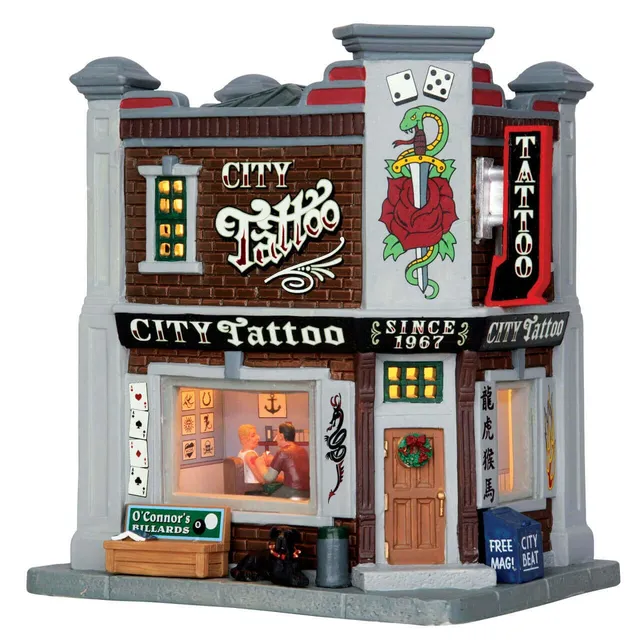 lemax-city-tattoo-miniaturgeb-ude-weihnachtsdorf image 1