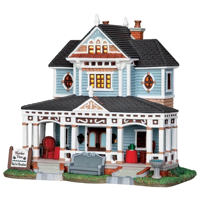 lemax-harbor-view-bed-breakfast-hafen-miniaturhaus image 1