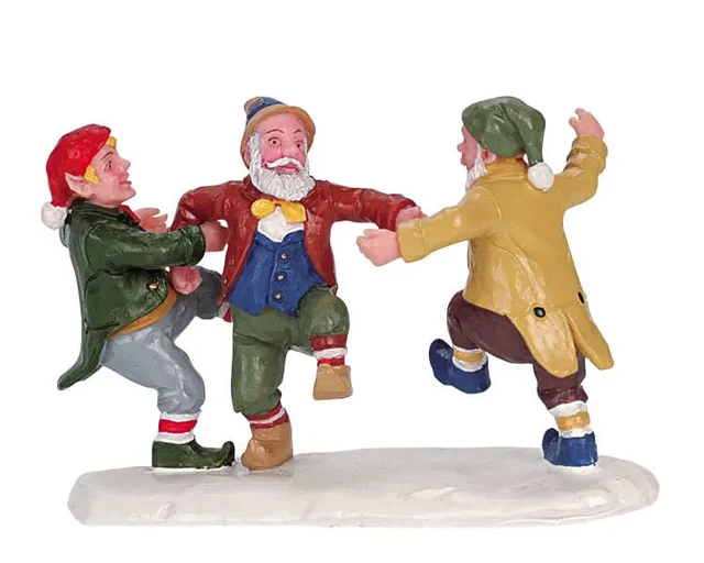 lemax-dancing-elves-miniaturfiguren-tanzender-elfen-aus-harz-f-r-weihnachtsd-rfe image 1