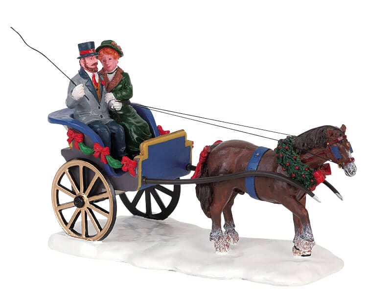 lemax-buggyride-courting-kutschfahrt-miniaturfiguren image 1