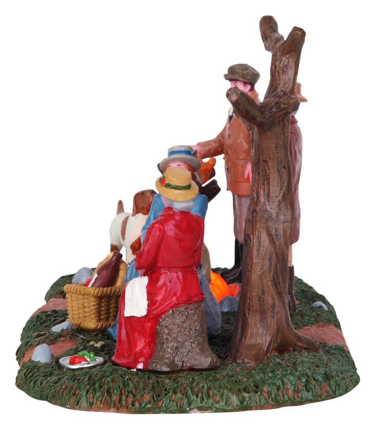 lemax-hunting-party-roast-miniatur-szene image 2
