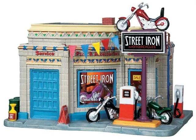 lemax-street-iron-motorcycles-miniaturfiguren-set image 1