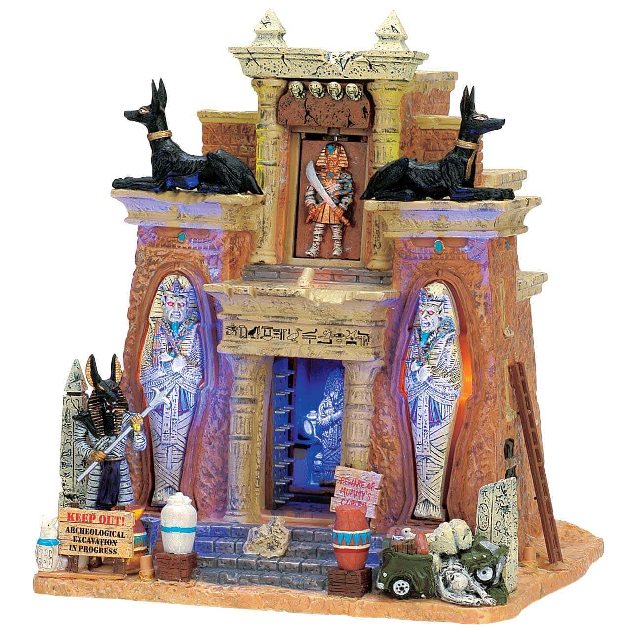 lemax-cursed-tomb-animiertes-spooky-town-grabmal image 1