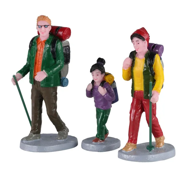 lemax-family-trek-miniaturfiguren-familie-im-wald image 1