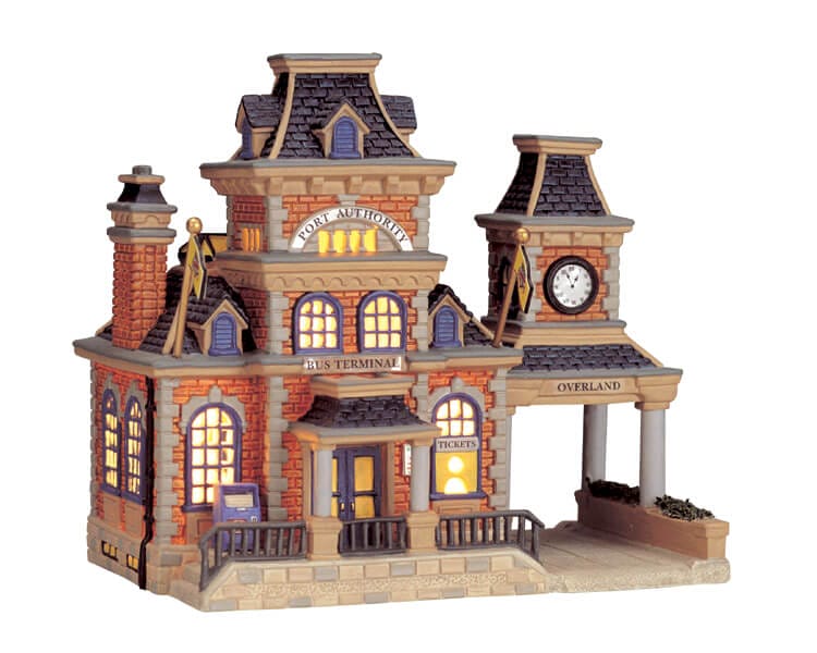 lemax-bus-terminal-miniatur-geb-ude-weihnachtsdorf image 1