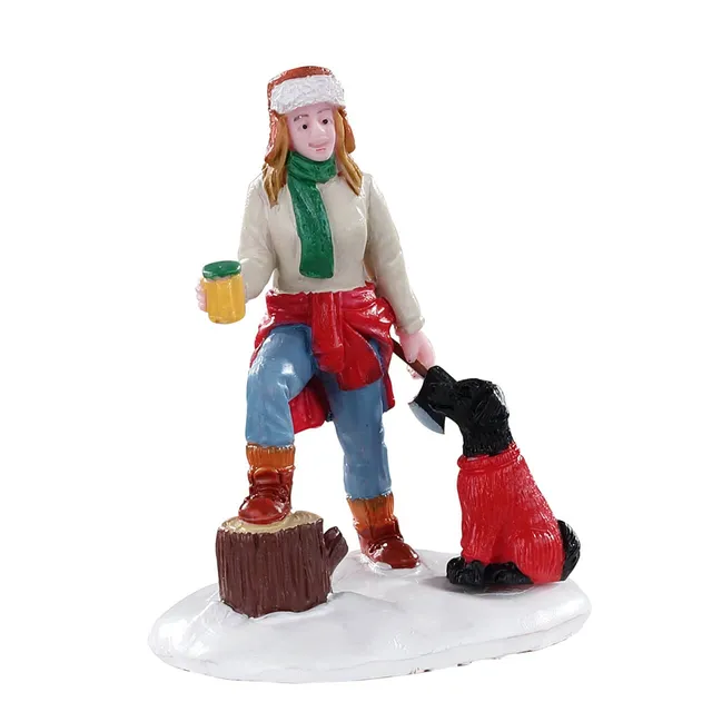 lemax-lumberjill-sonia-weihnachtsfigur-vail-village image 1