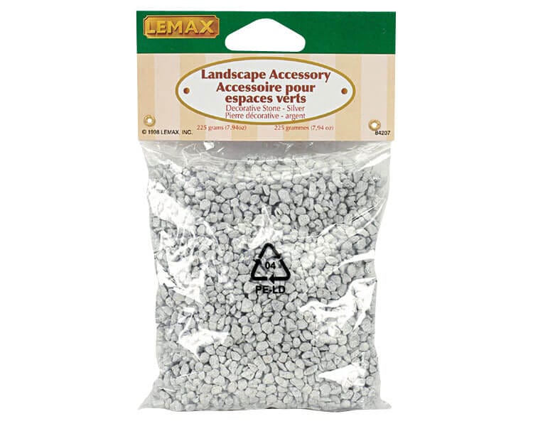 lemax-decorative-stone-silber-miniatur-deko image 1