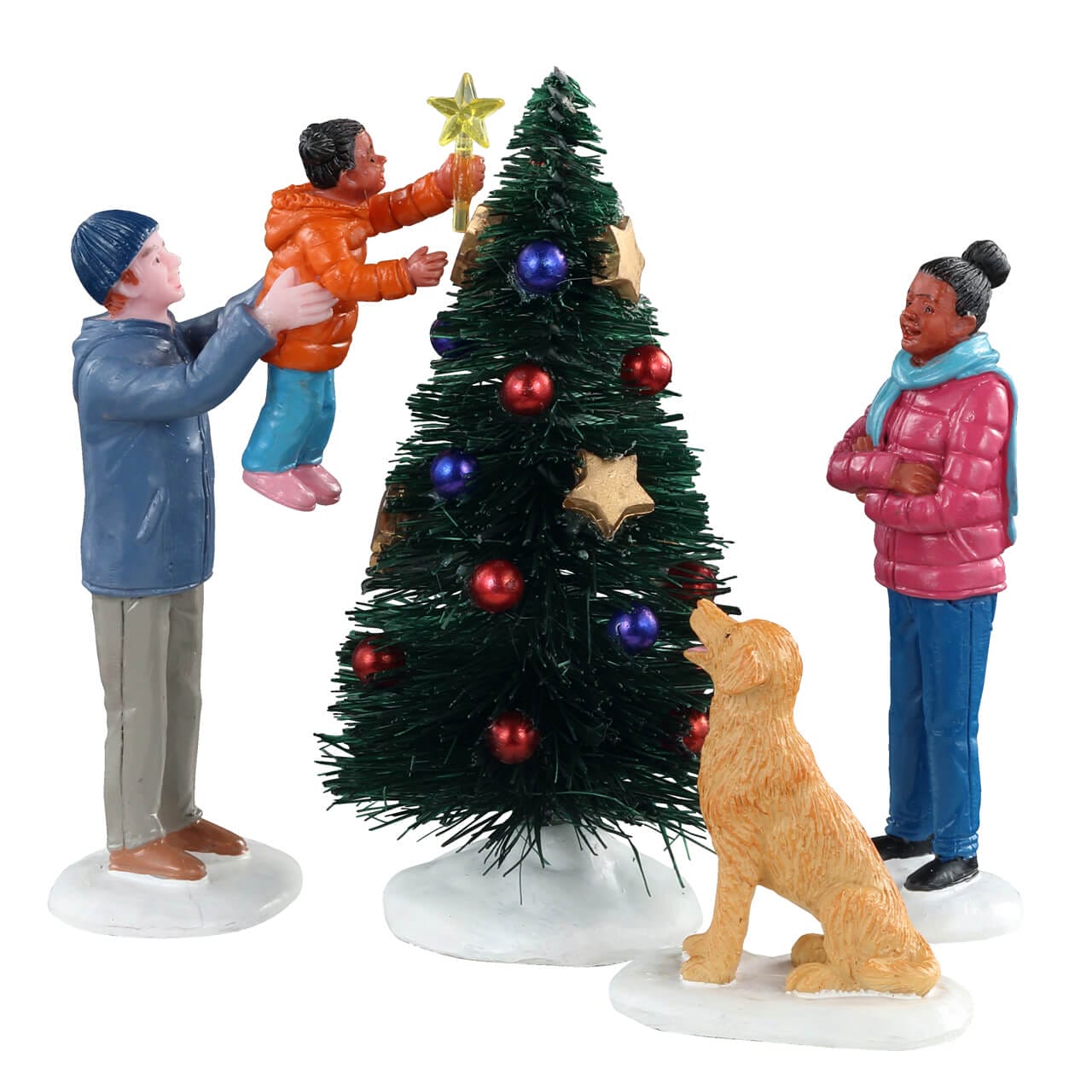 lemax-the-final-touch-familie-schm-ckt-baum-figur image 2