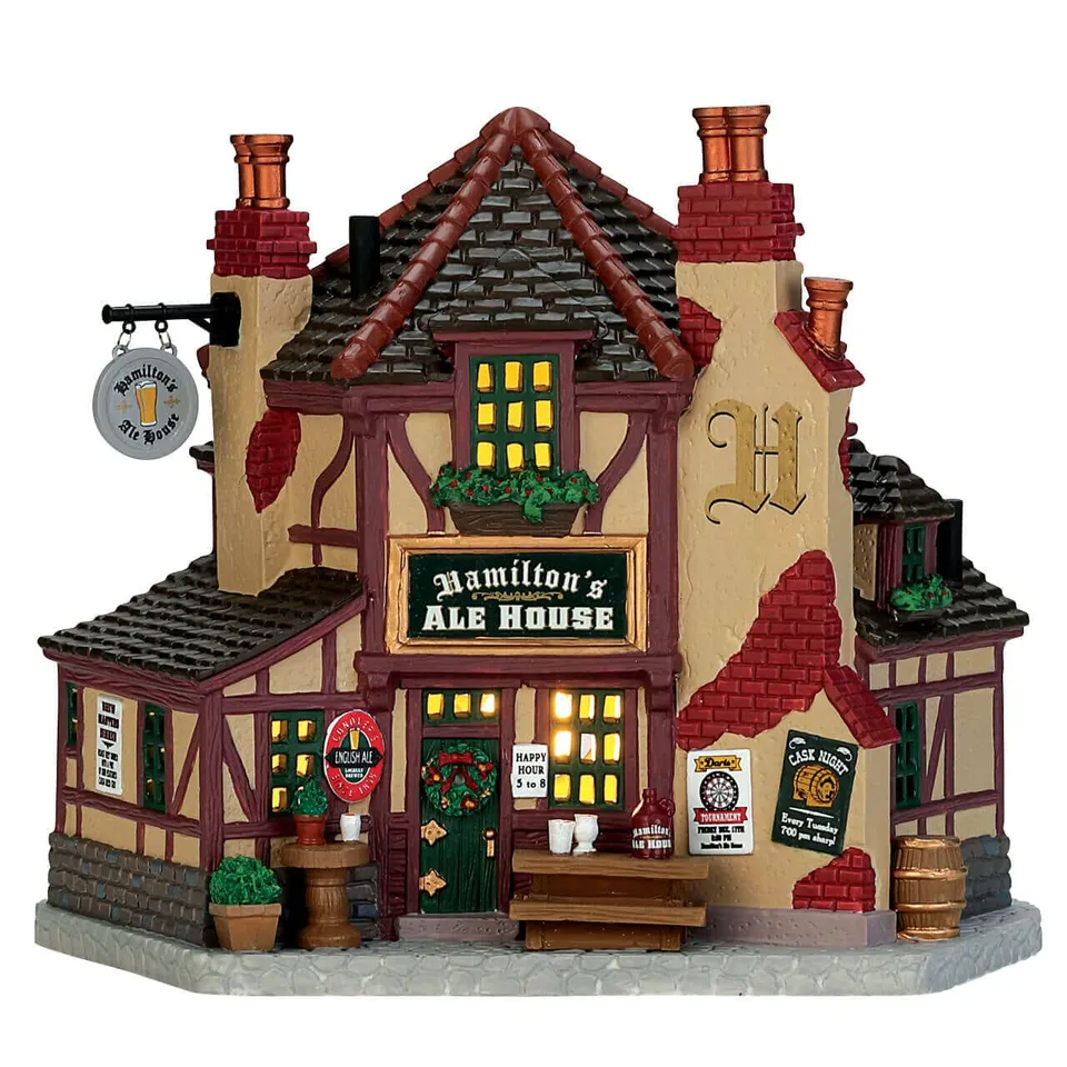lemax-hamilton-s-ale-house-weihnachtsdorf-pub-haus image 1