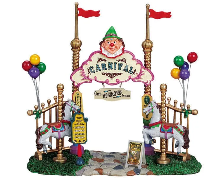 lemax-carnival-entryway-miniatur-jahrmarkt-eingang image 1