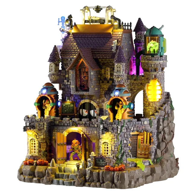 lemax-dr-dreadmoor-s-castle-beleuchtetes-spooky-town-geb-ude-mit-teleportationss image 1