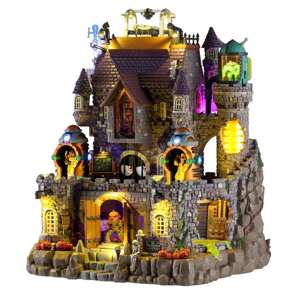 lemax-dr-dreadmoor-s-castle-beleuchtetes-spooky-town-geb-ude-mit-teleportationss image 1